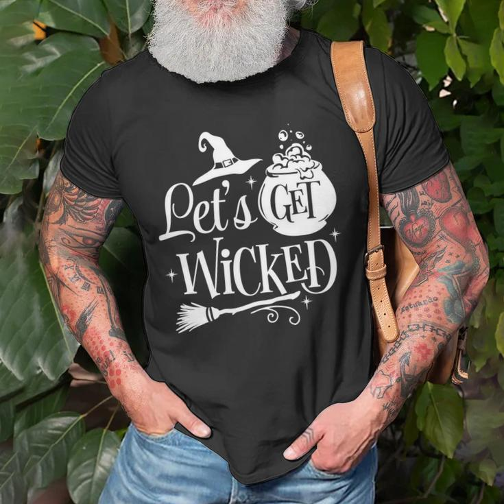 Halloween Let_S Get Wicked White Version For You Men Women T-shirt Graphic Print Casual Unisex Tee Gifts for Old Men