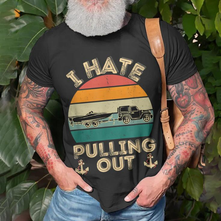 I Hate Pulling Out Boating Retro Vintage Boat Captain T-shirt Gifts for Old Men
