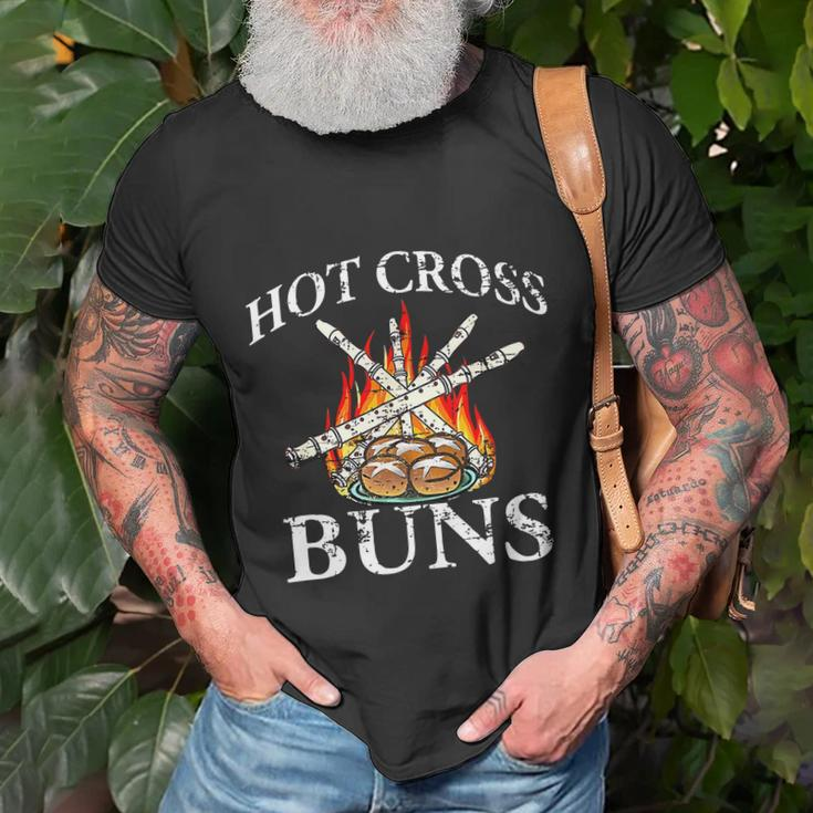 Hot Cross Buns T-Shirt Gifts for Old Men