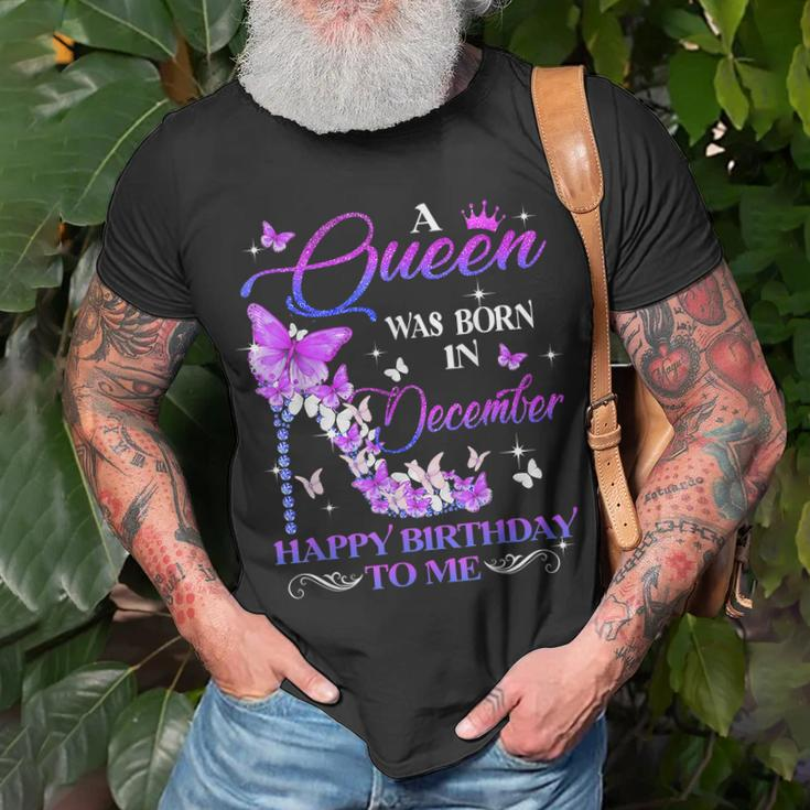 Hot Lips A Queen Was Born In December Happy Birthday To Me Men Women T-shirt Graphic Print Casual Unisex Tee Gifts for Old Men