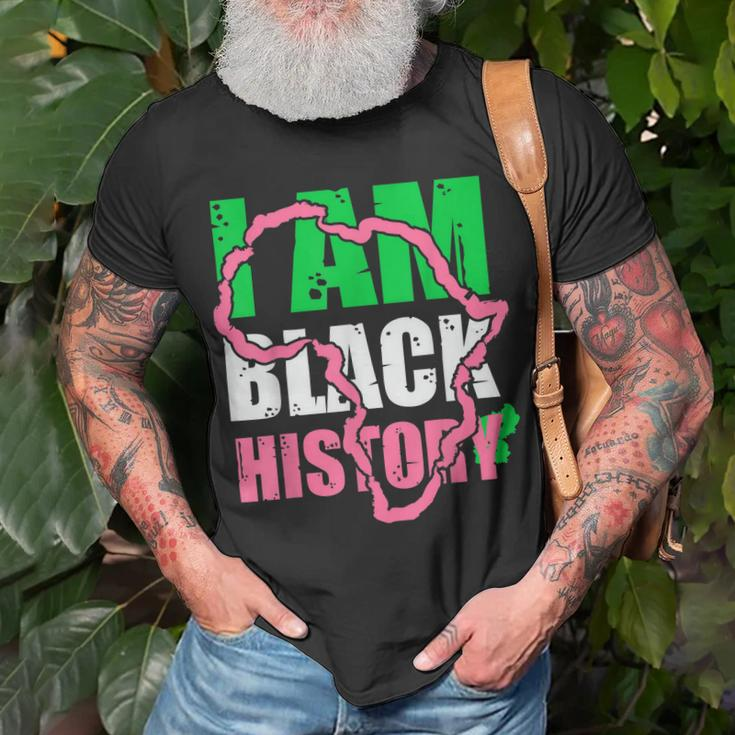I Am Black History Aka Black History Month 2022 Men Women T-shirt Graphic Print Casual Unisex Tee Gifts for Old Men