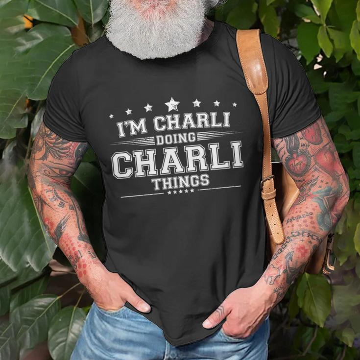 Im Charli Doing Charli Things Unisex T-Shirt Gifts for Old Men