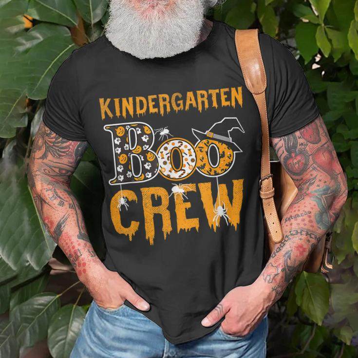 Kindergarten Teacher Boo Crew Halloween Kindergarten Teacher Unisex T-Shirt Gifts for Old Men