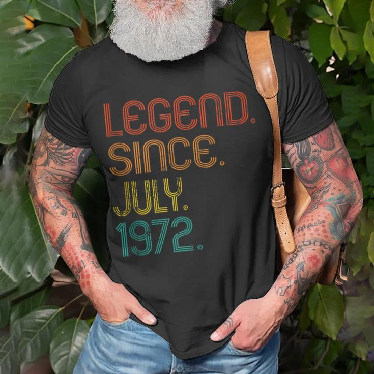 Legend Since July 1972 50Th Birthday 50 Years Old Vintage Unisex T-Shirt Gifts for Old Men