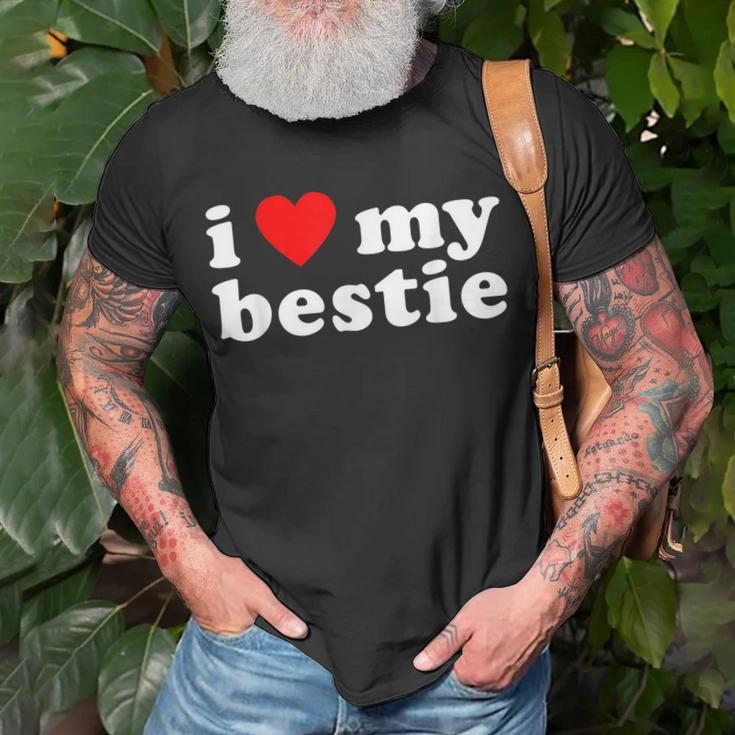 I Love My Bestie Best Friend Bff Cute Matching Friends Heart T-shirt Gifts for Old Men
