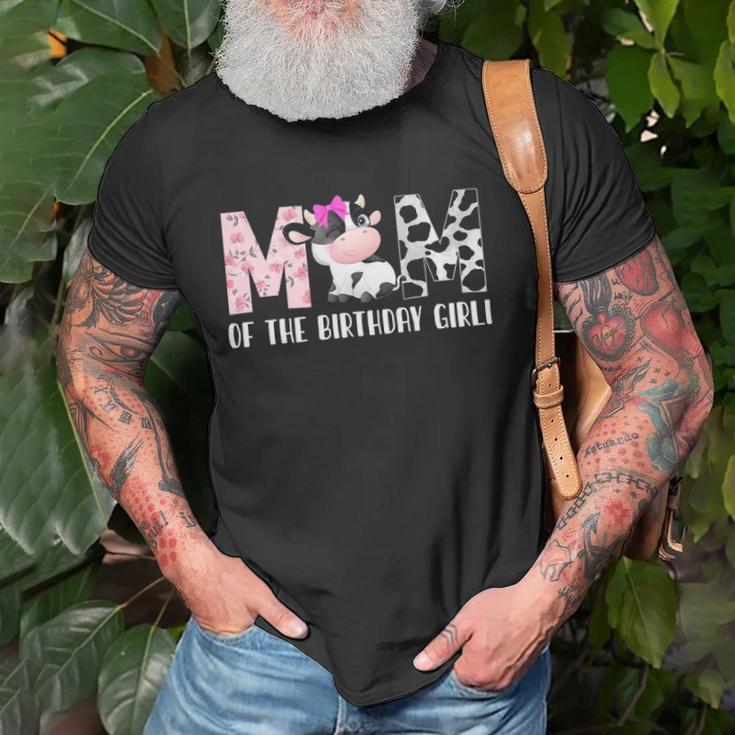 Mom Of The Birthday Girl &8211 Cow Farm Birthday &8211 Cow Unisex T-Shirt Gifts for Old Men