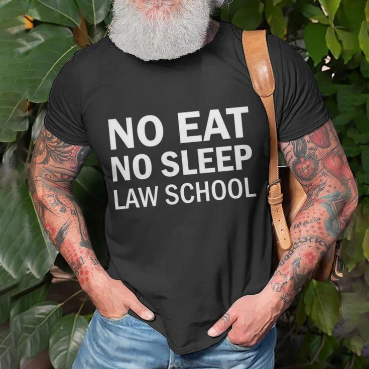 No Eat No Sleep Law School Student Teachers Graphics Plus Size T-shirt Gifts for Old Men