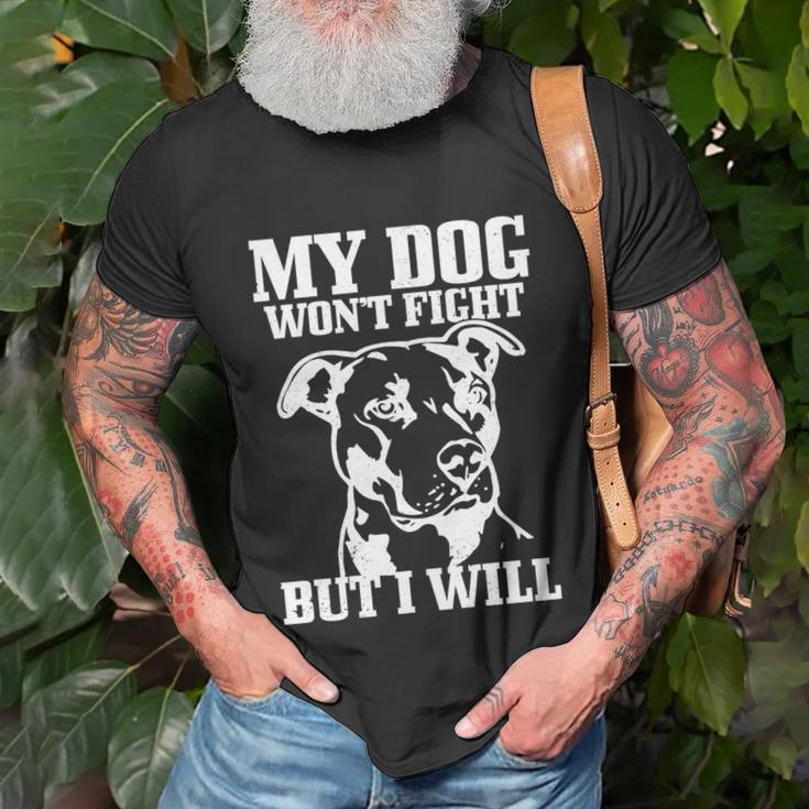 Pitbull Dog Pitbull Mom Pitbull Dad T-shirt Gifts for Old Men