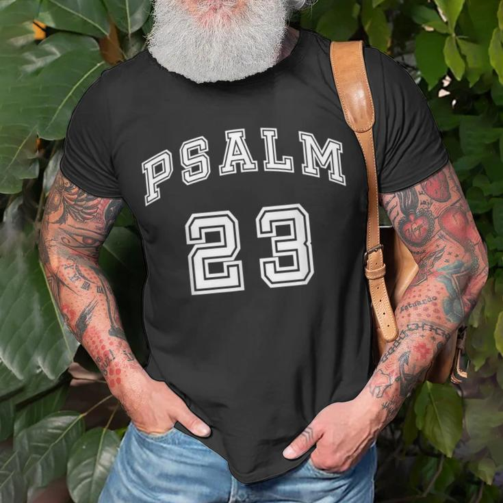 Psalm 23 Fearless Christian Sports Double Sided T-shirt Gifts for Old Men