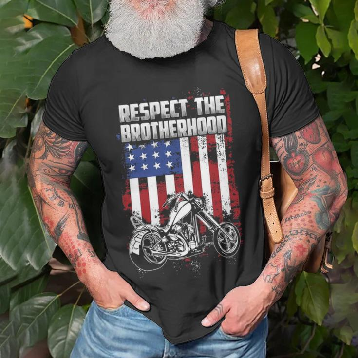 Respect Brotherhood Unisex T-Shirt Gifts for Old Men