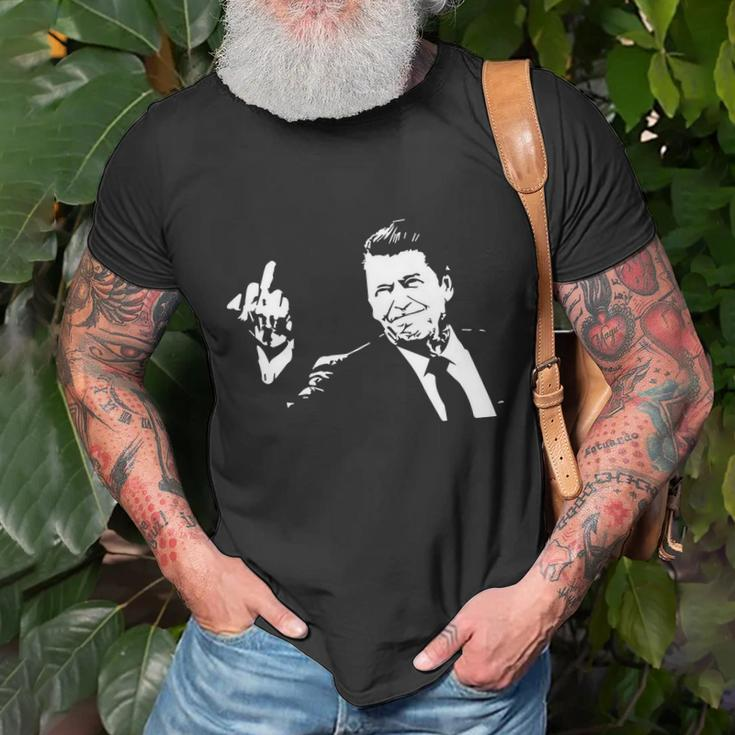 Ronald Reagan Flipping Tshirt Unisex T-Shirt Gifts for Old Men