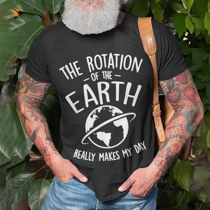 The Rotation Of The Earth Really Makes My Day Science T-shirt Gifts for Old Men