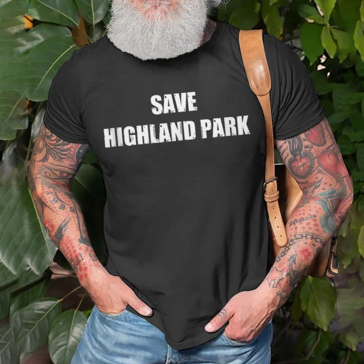 Save Highland Park V2 Unisex T-Shirt Gifts for Old Men