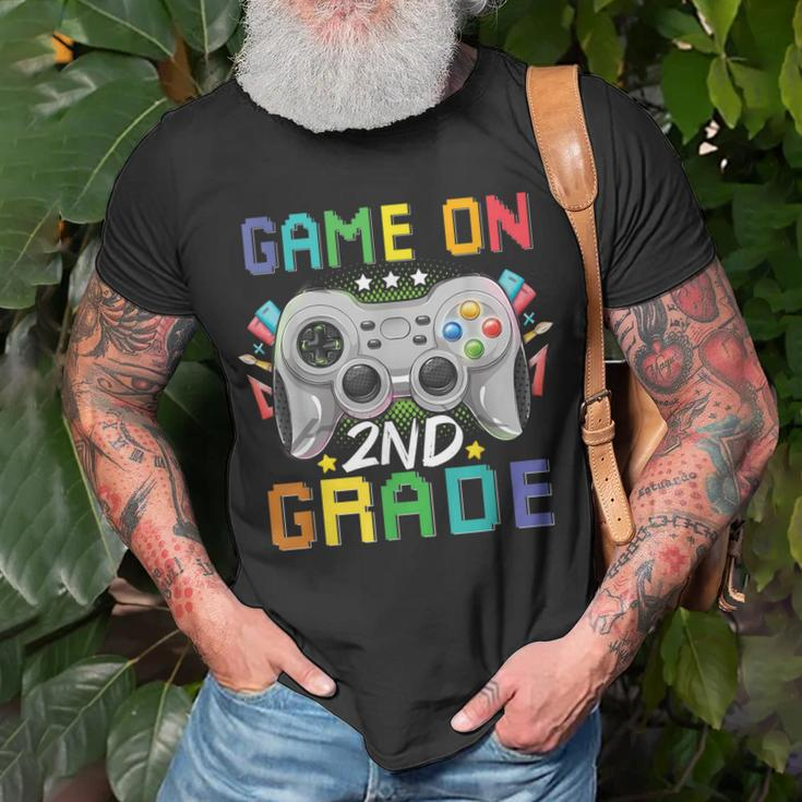 Second Grade Back To School Video Gamer Game On 2Nd Grade T-shirt Gifts for Old Men