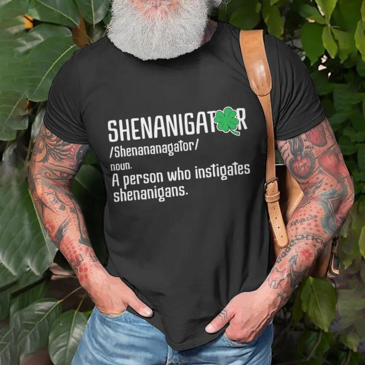 Shenanigator Definition St Patricks Day V2 T-Shirt Gifts for Old Men