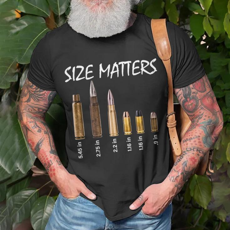 Funny Meme Gifts, Size Matters Bullets Shirts