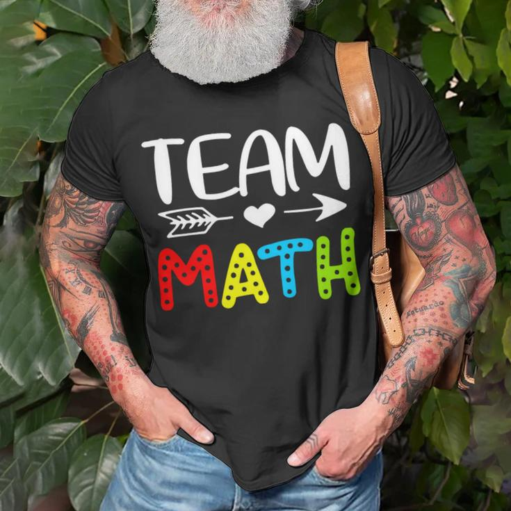 Team Math- Math Teacher Back To School Unisex T-Shirt Gifts for Old Men