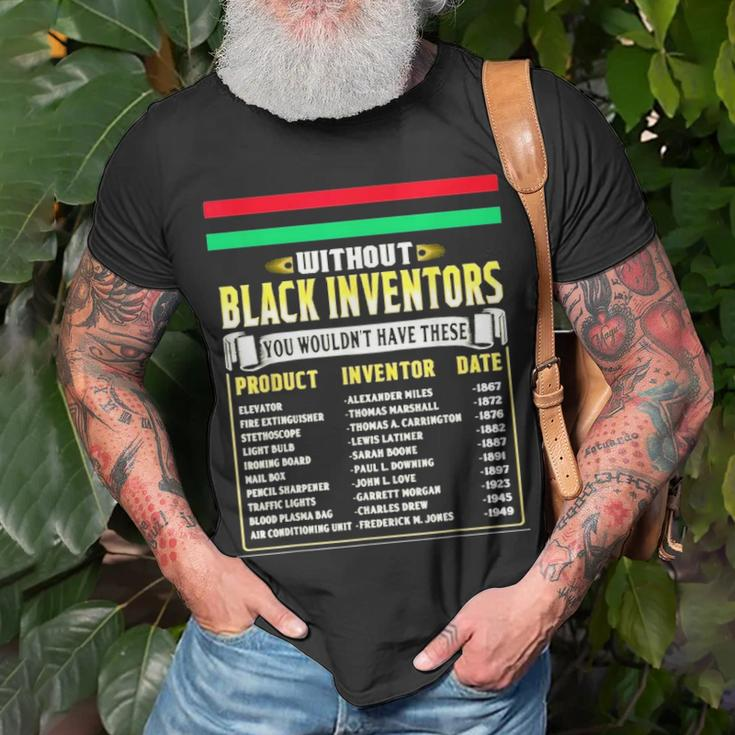 History Of Black Inventors Black History Month T-shirt Gifts for Old Men