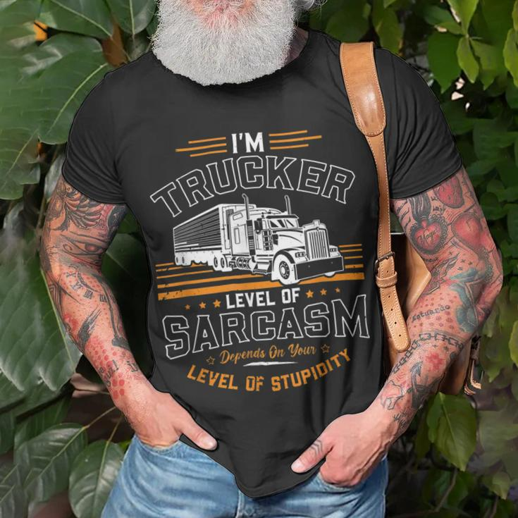 Trucker Trucker Accessories For Truck Driver Motor Lover Trucker_ V13 Unisex T-Shirt Gifts for Old Men