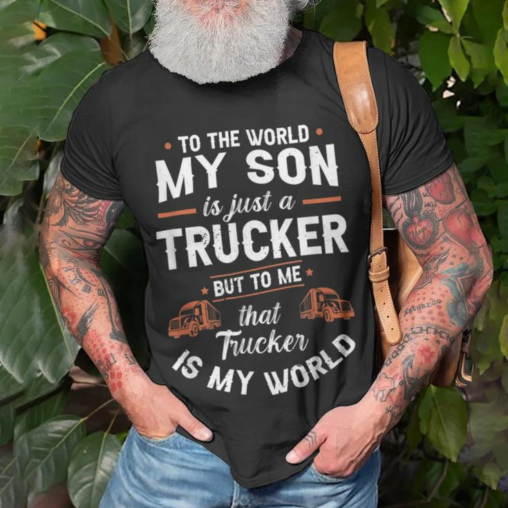 Trucker Trucker Accessories For Truck Driver Motor Lover Trucker_ V15 Unisex T-Shirt Gifts for Old Men