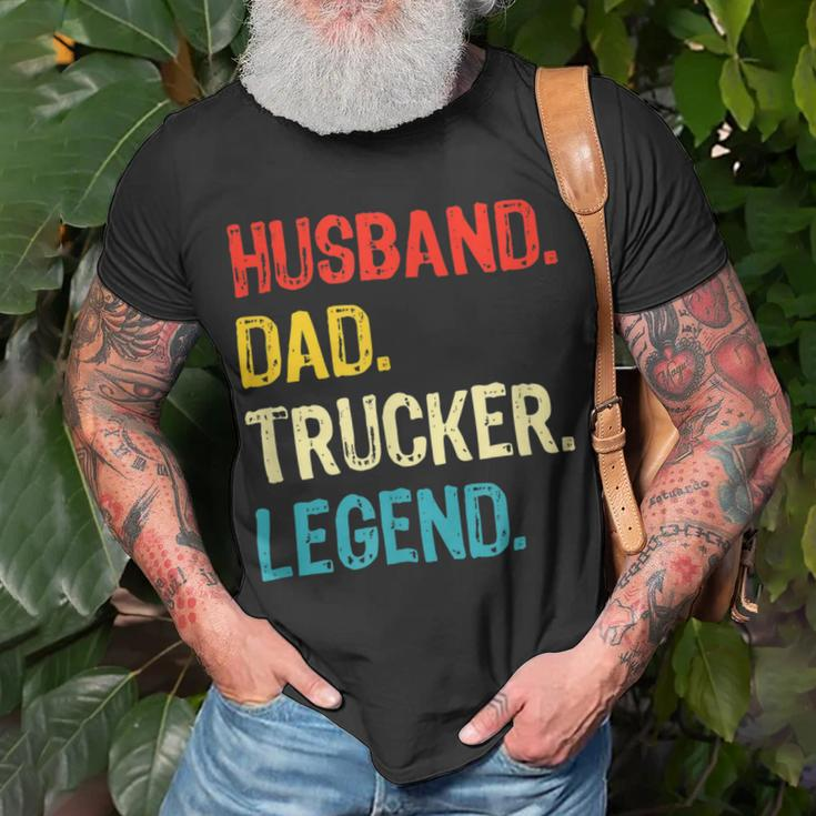 Trucker Trucker Husband Dad Trucker Legend Truck Driver Trucker Unisex T-Shirt Gifts for Old Men