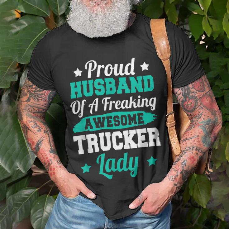 Trucker Trucking Truck Driver Trucker Husband Unisex T-Shirt Gifts for Old Men