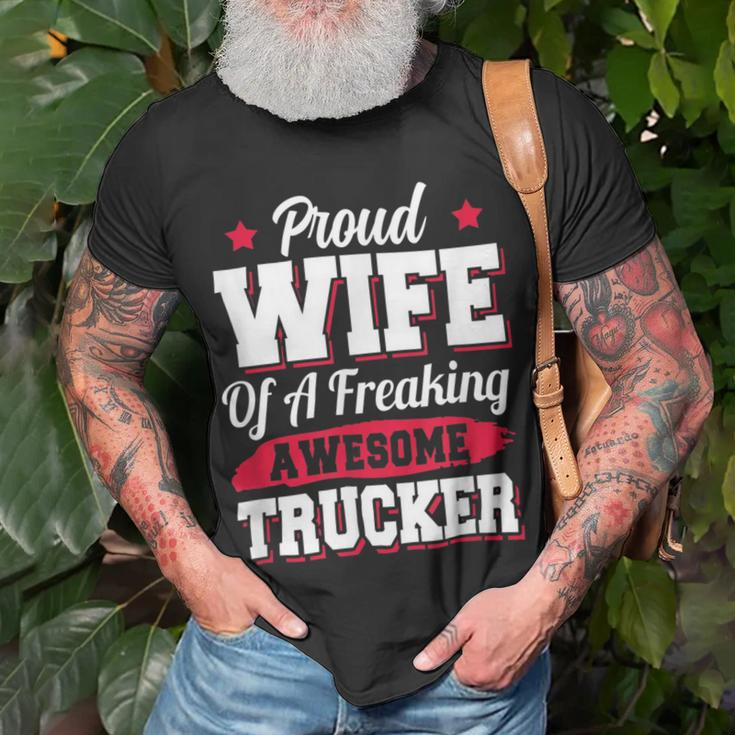 Trucker Trucking Truck Driver Trucker Wife Unisex T-Shirt Gifts for Old Men