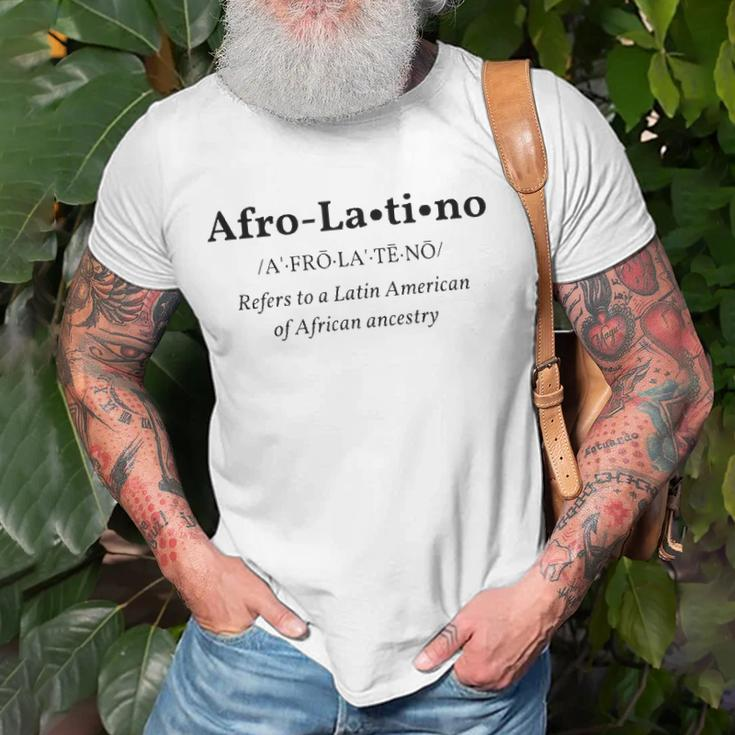 Afro Latino Dictionary Style Definition Tee Unisex T-Shirt Gifts for Old Men