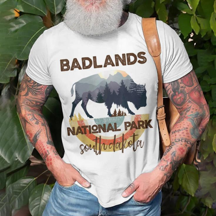 Badlands National Park Vintage South Dakota Yellowstone Gift Unisex T-Shirt Gifts for Old Men
