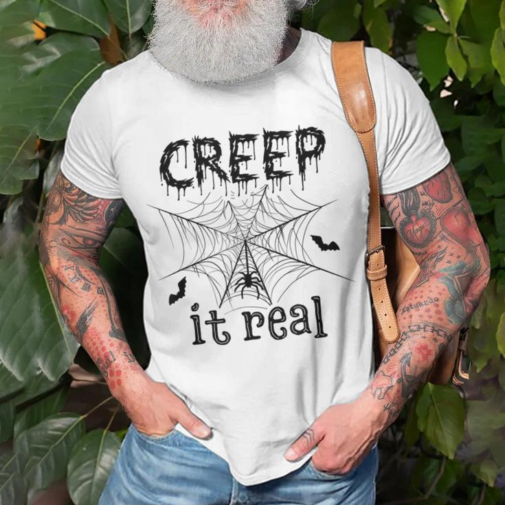 Creep It Real Halloween Unisex T-Shirt Gifts for Old Men