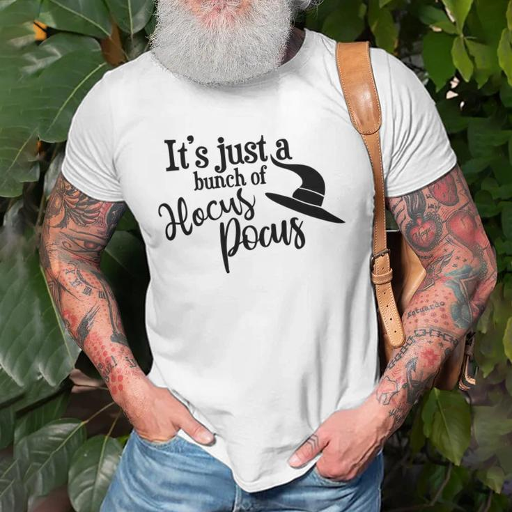 Funny Its Just A Bunch Of Hocus Pocus Halloween Unisex T-Shirt Gifts for Old Men