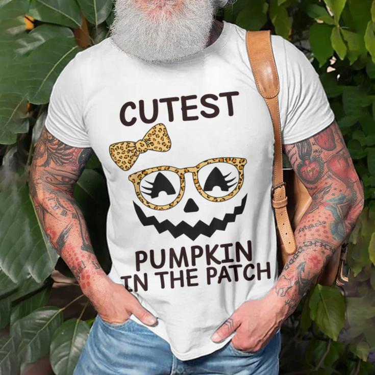 Halloween Cutest Pumpkin In The Patch Girl Halloween Pumpkin Unisex T-Shirt Gifts for Old Men