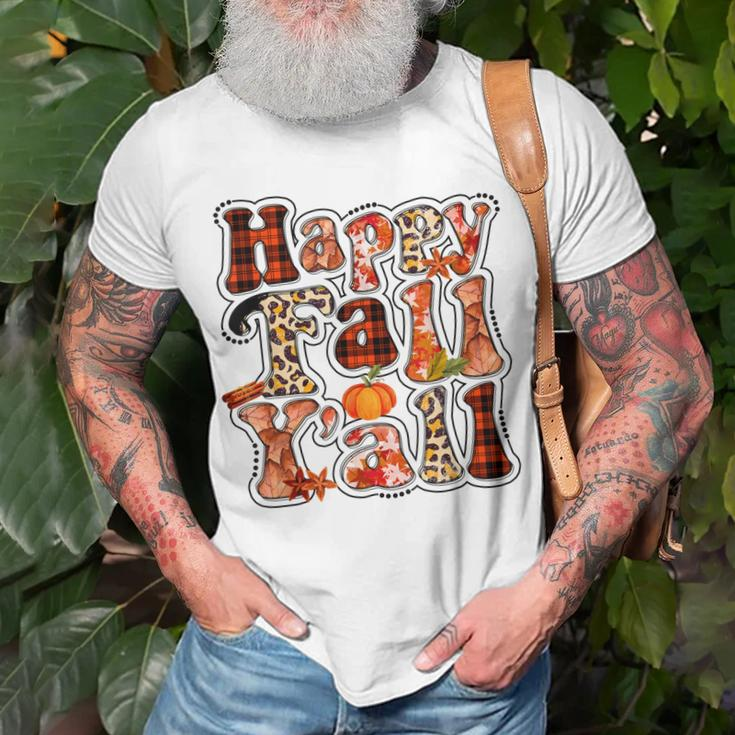 Happy Fall Yall Autumn Vibes Halloween For Autumn Lovers T-shirt Gifts for Old Men