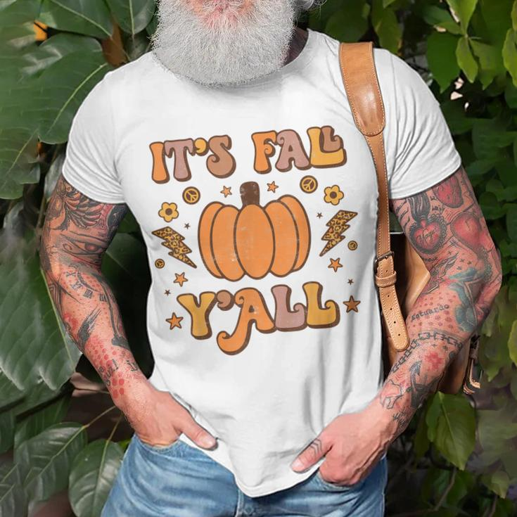 Its Fall Yall Pumpkin Spice Autumn Season Thanksgiving T-shirt Gifts for Old Men