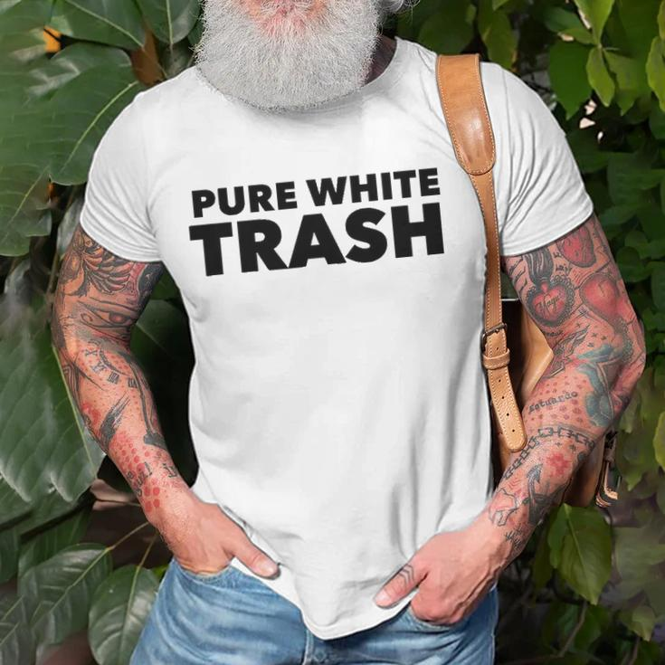 Pure White Trash Funny Redneck Unisex T-Shirt Gifts for Old Men