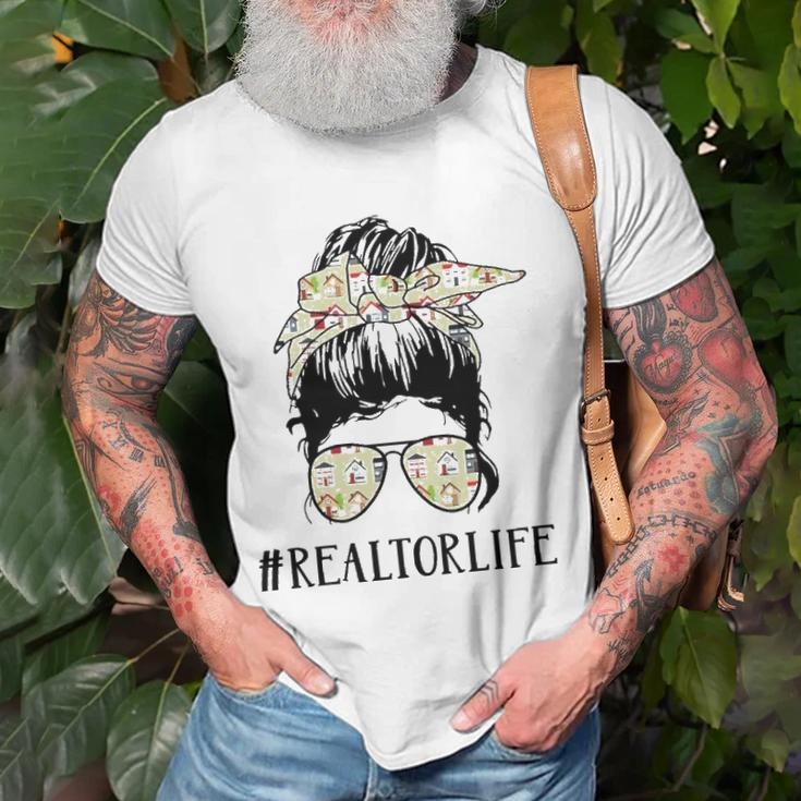 Realtor Life Messy Bun Girl Unisex T-Shirt Gifts for Old Men
