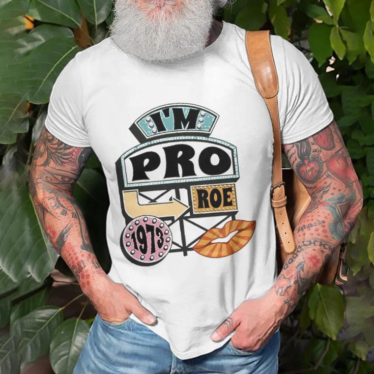 Reproductive Rights Pro Roe Pro Choice Mind Your Own Uterus Retro Unisex T-Shirt Gifts for Old Men