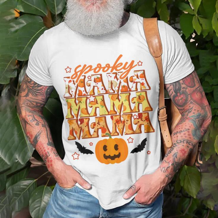 Spooky Mama Spooky Season Funny Halloween Mom Mommy Gifts Unisex T-Shirt Gifts for Old Men
