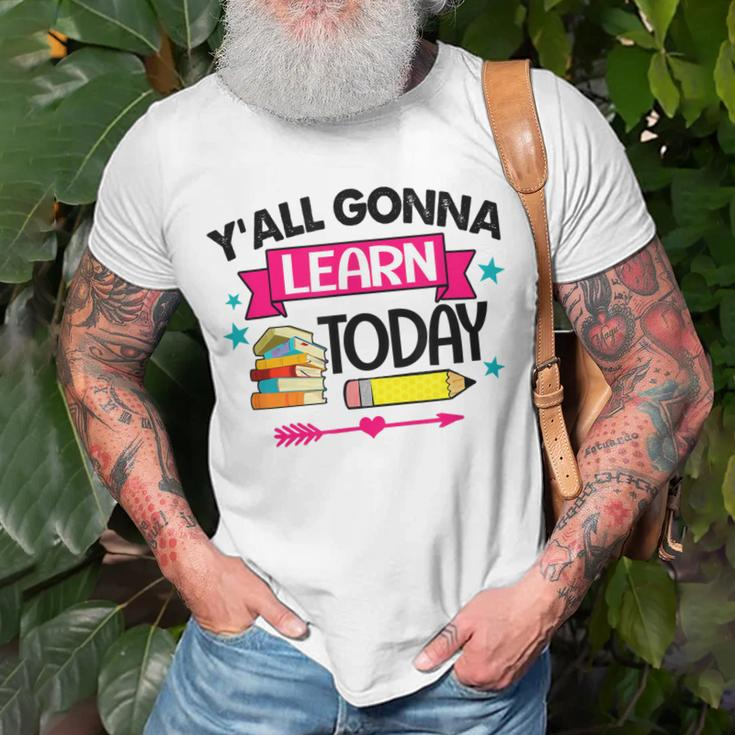 Yall Gonna Learn Today Proud Teacher Life Teaching Job T-shirt Gifts for Old Men