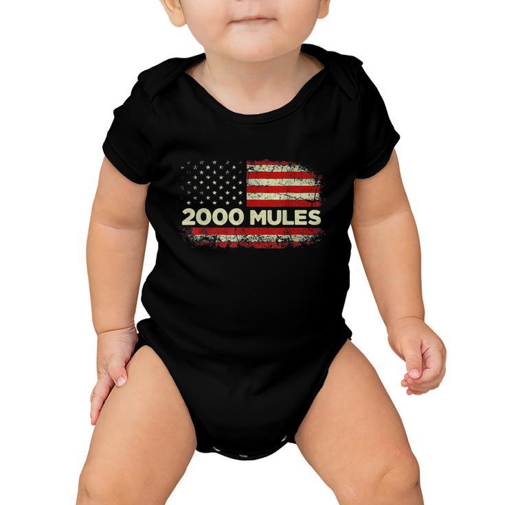 2000 Mules Pro Trump  V2 Baby Onesie