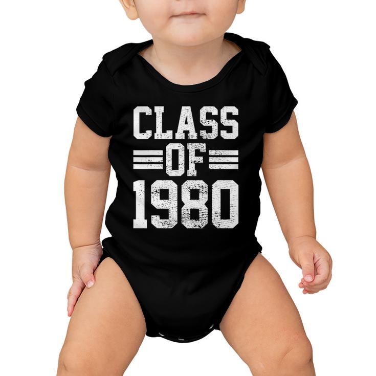 Class Of 1980 School Graduation Baby Onesie
