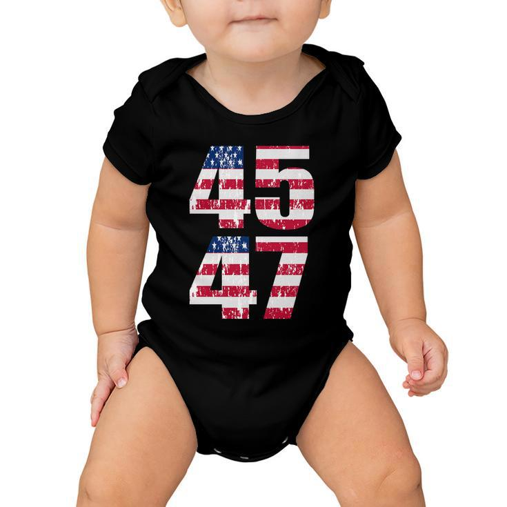 45 47 Trump 2024 Tshirt V2 Baby Onesie