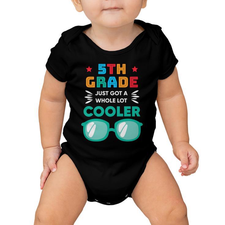 5Th Grade Cooler Glassess Back To School First Day Of School Baby Onesie