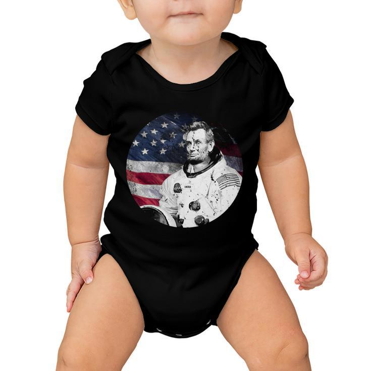 Abe Lincoln Astronaut Baby Onesie