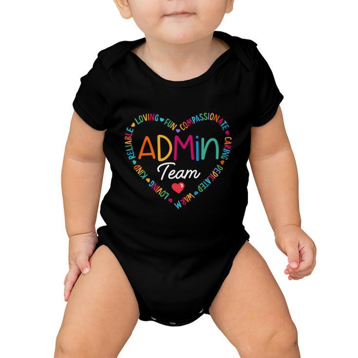 Admin Team Squad School Assistant Principal Administrator Gift Baby Onesie