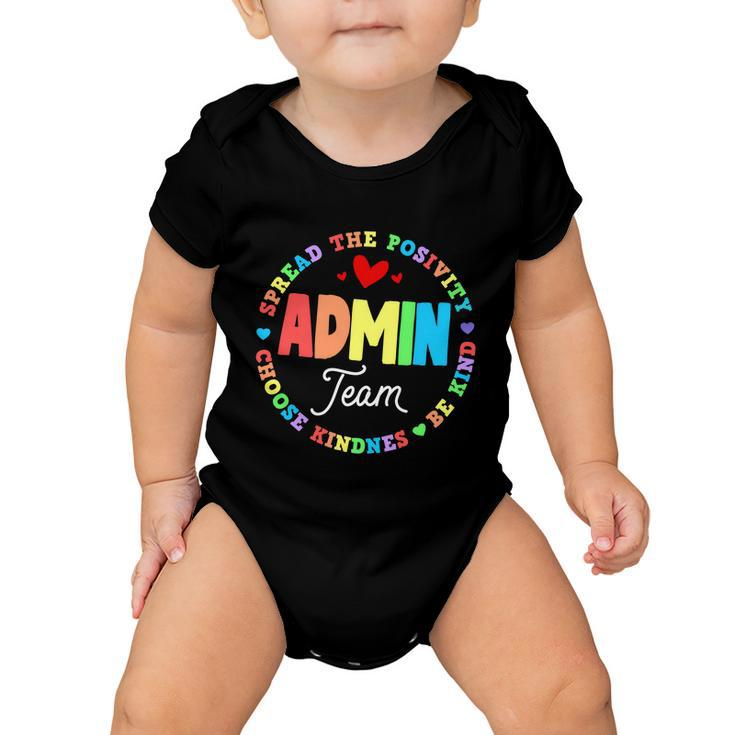 Admin Team Squad School Assistant Principal Administrator Great Gift V2 Baby Onesie