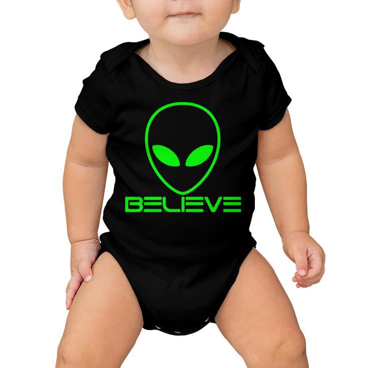 Alien Believe Funny Science V2 Baby Onesie