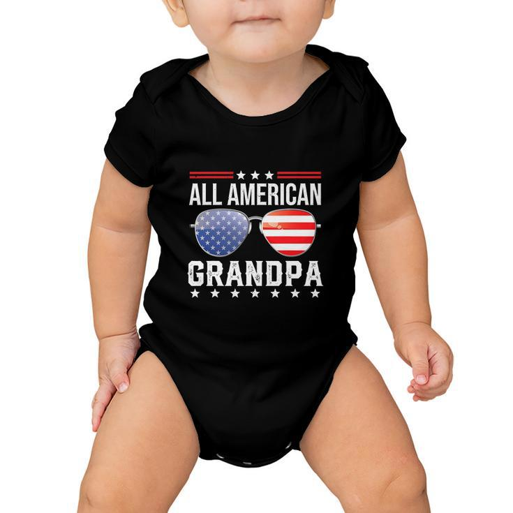 All American Grandpa Fourth 4Th Of July Baby Onesie