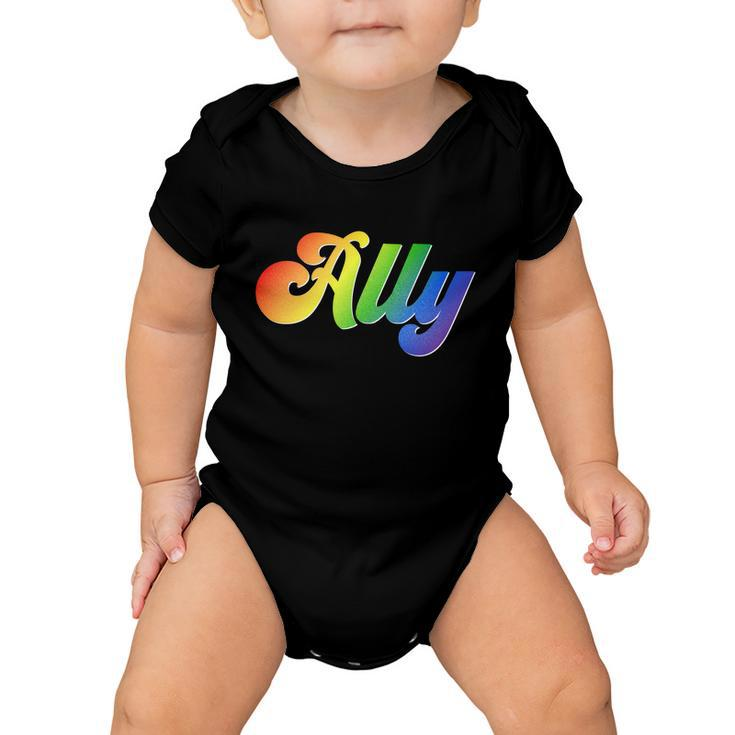Ally Lgbt Support Tshirt Baby Onesie