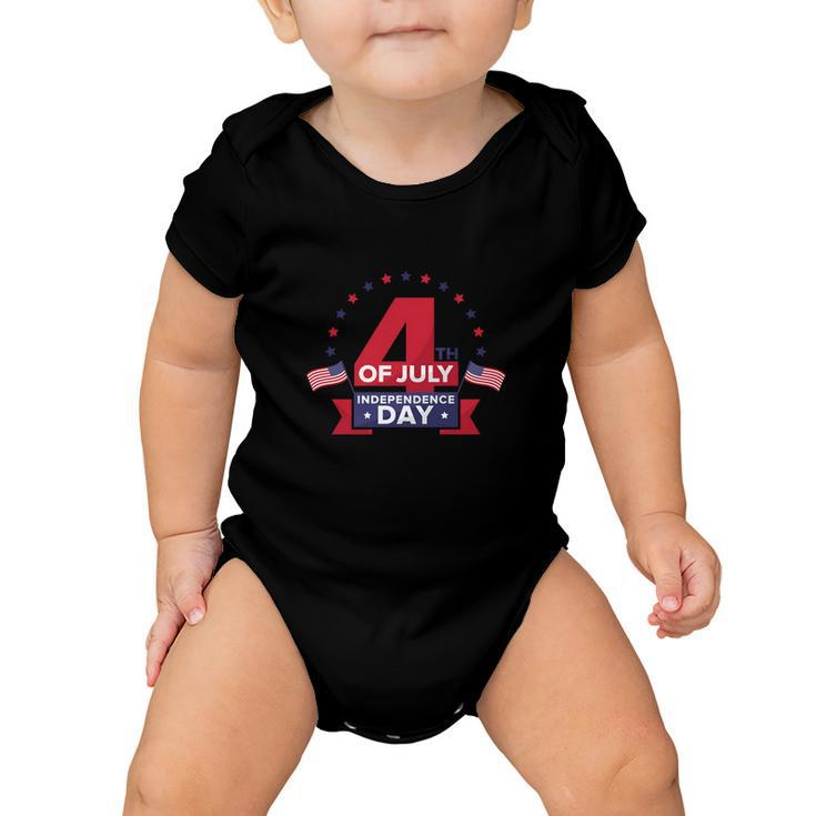 America Independence Day 4Th July V2 Baby Onesie